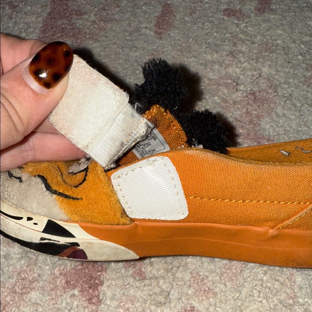 Vans Toddler Tiger Face Slip-On Sneakers - Project Cat - Size 8 - Picture 4 of 7